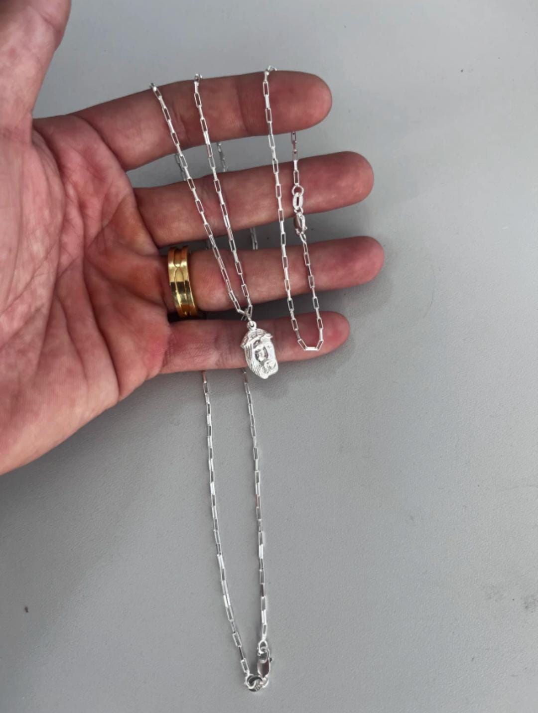 Kit tijolinho 2mm + pingente corrente 60 ou 70cm em prata 925 — foto 2 de 2