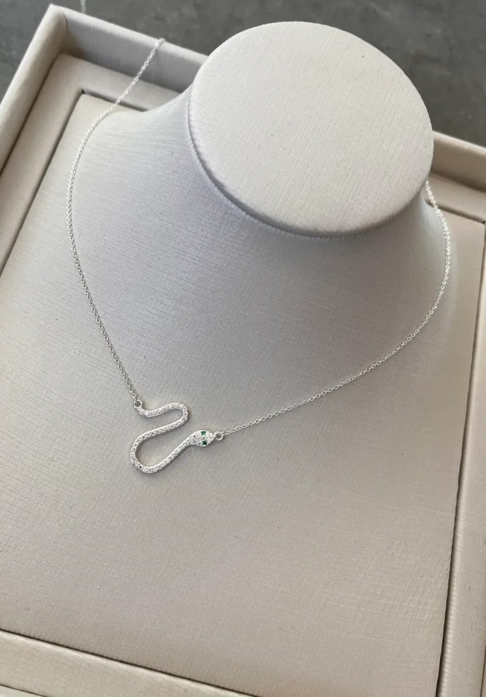 Colar cobra em prata 925