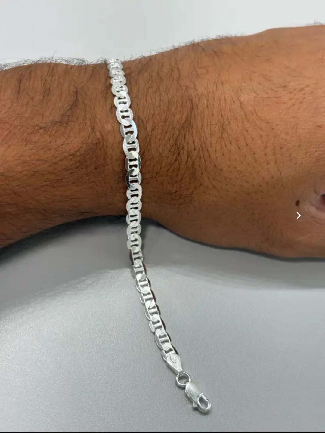Pulseira italiana tampa de latinha 6mm em prata 925
