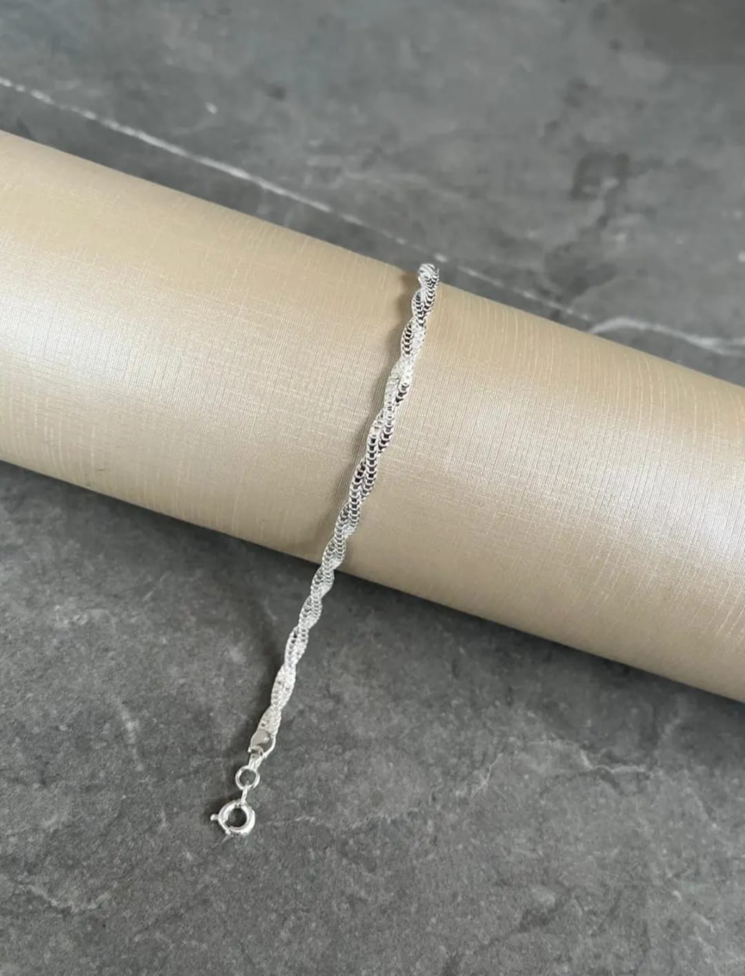 Pulseira veneziana 2 fios em prata 925