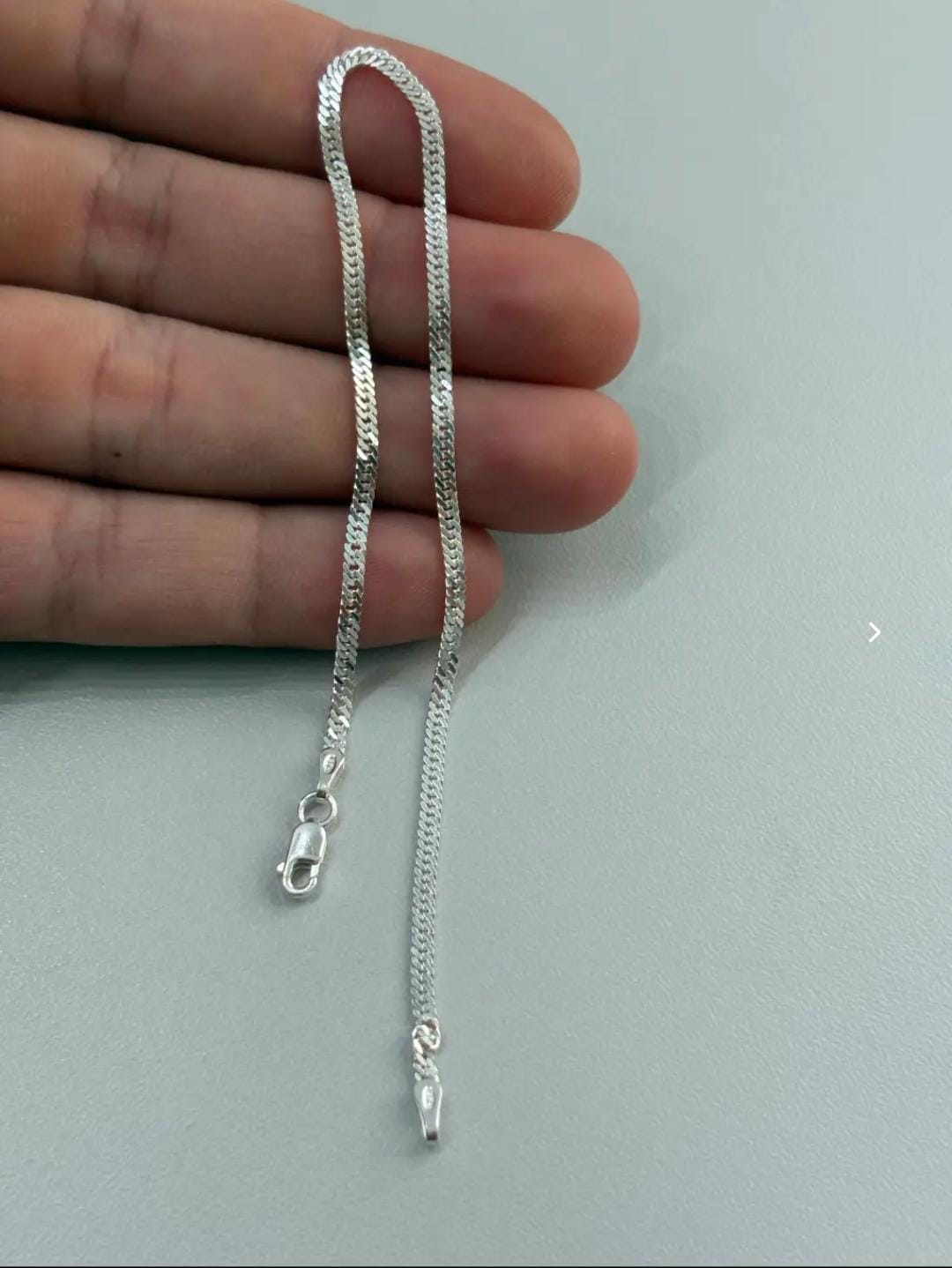 Pulseira italiana grume duplo 2mm em prata 925